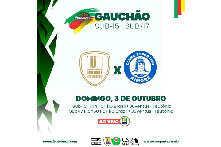 Começa Gauchão Noligafi Sub-15 e Sub-17 para i10 Brazil / Juventus no domingo (3)